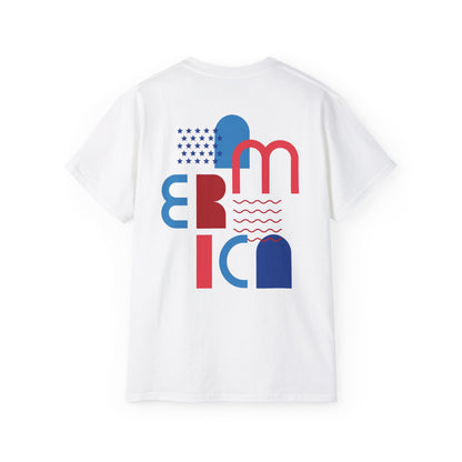 Patriotic Heart Graphic Tee - Unisex Ultra Cotton T-Shirt for Celebrating Love and Freedom