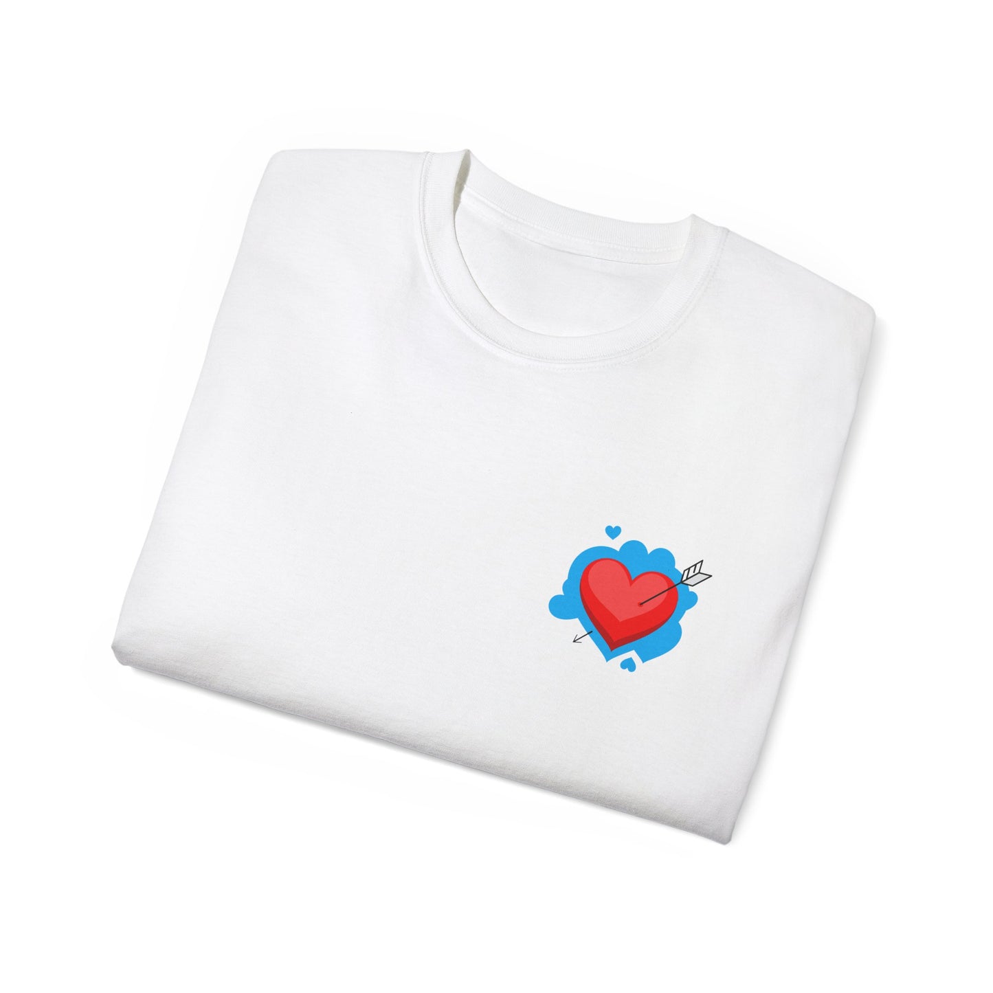 Patriotic Heart Graphic Tee - Unisex Ultra Cotton T-Shirt for Celebrating Love and Freedom