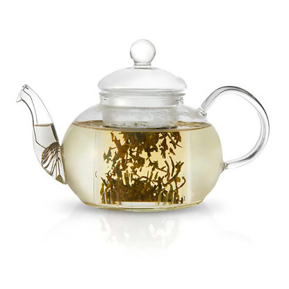 Round Pearl Glass Teapot with Infuser - 800ml