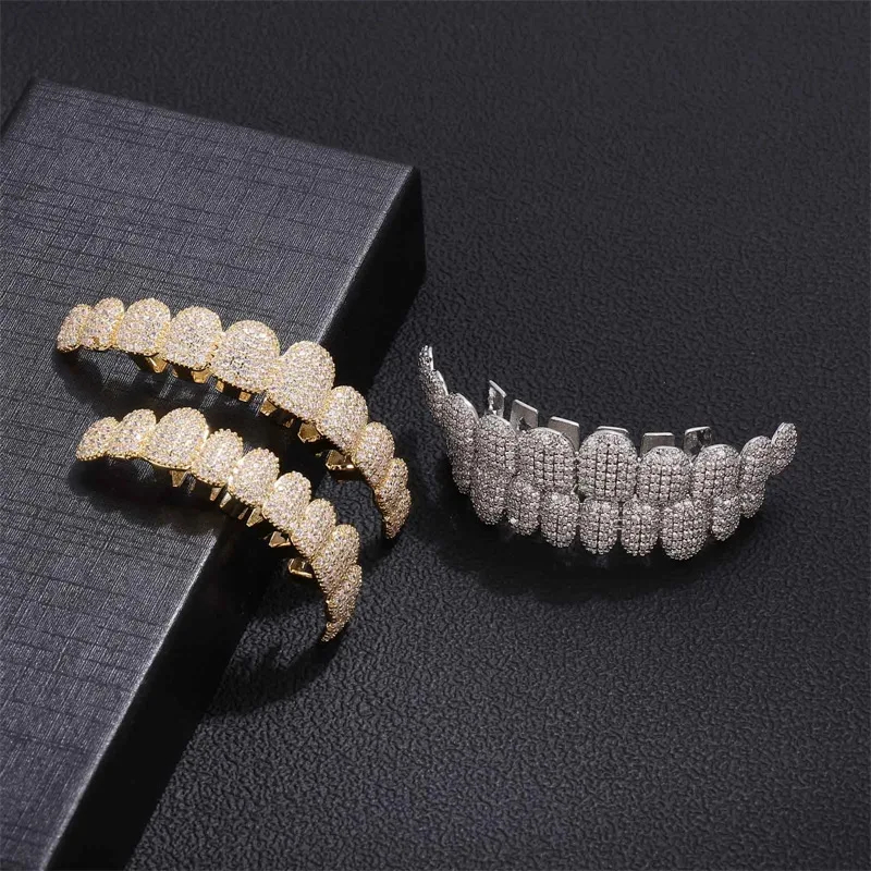 Gold Diamond Grillz — Decorative Teeth Jewelry - Image 2
