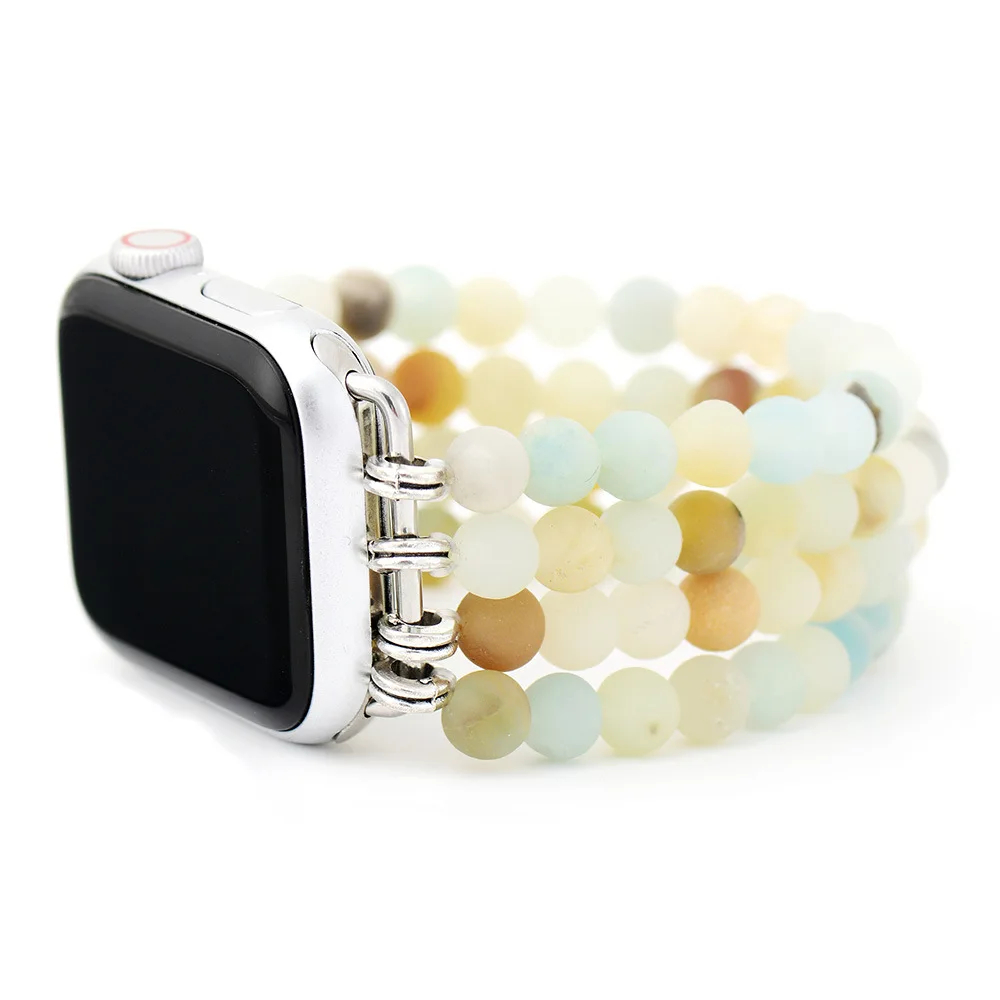 Bohemian Beaded Watch Band — Natural Stone for Apple Watch - Image 2