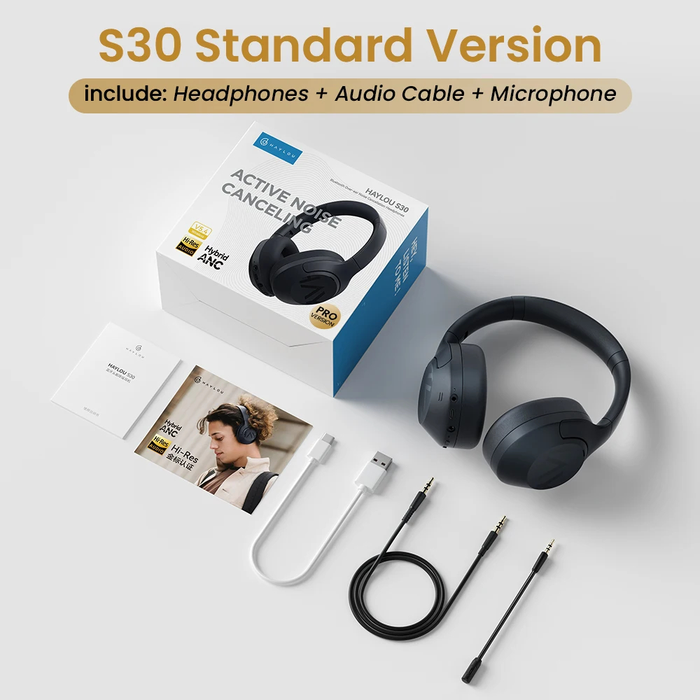 Haylou S30 ANC Wireless Headphones — Over-Ear - Image 2
