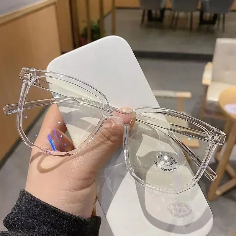 img_aliexpress_1781795986.jpeg Vintage Transparent Computer Glasses Frame Women Men Anti Blue Light Square Eyewear Blocking Glasses Optical Spectacle Eyeglass - Image 2