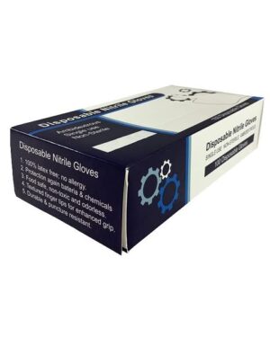 Disposable Nitrile Gloves — Latex-Free, Box of 100